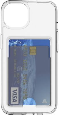 Coque BIGBEN CONNECTED iPhone 14 Plus transparent porte-cartes