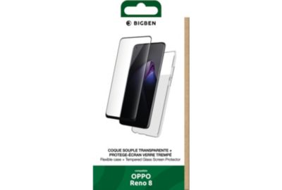 Pack BIGBEN CONNECTED Oppo Reno 8 Coque + Verre trempé 2.5D