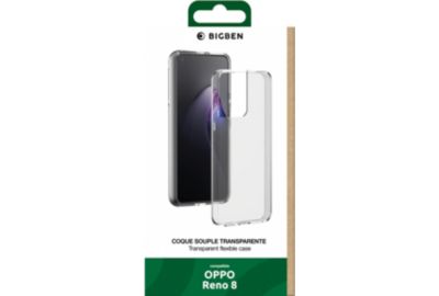 Coque BIGBEN CONNECTED Oppo Reno 8 Silisoft transparent