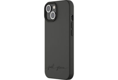 Coque JUST GREEN iPhone 14 Bio noir