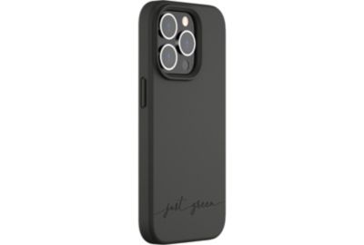 Coque JUST GREEN iPhone 14 Pro Bio noir
