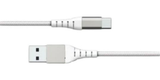 CABLE FORCE POWER USB-A / USB-C 1.2m blanc