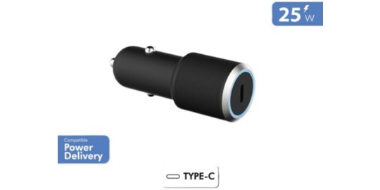 Chargeur allume cigare FORCE POWER 25W USB-C Noir allule cigare