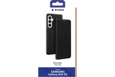 Etui BIGBEN CONNECTED Samsung A34 5G stand Noir