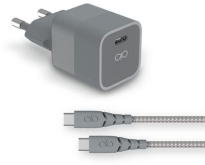 Chargeur secteur FORCE POWER 20W Power Delivery+ Cable renforcé USB-C