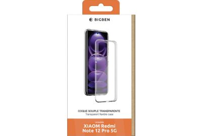 Coque BIGBEN CONNECTED Xiaomi Redmi Note 12 Pro 5G transparent