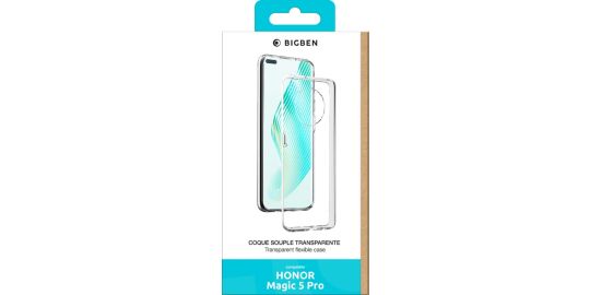 Coque BIGBEN CONNECTED Honor Magic 5 Pro Silisoft transparente