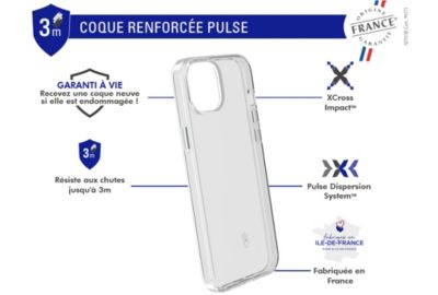 Coque FORCE CASE iPhone 15 Transparent pulse
