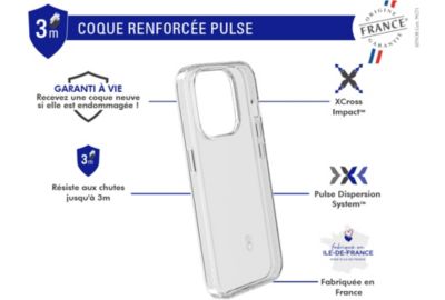 Coque FORCE CASE iPhone 15 Pro Max Transparent pulse