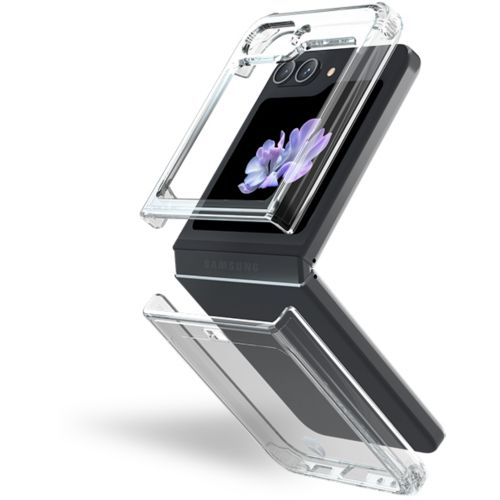 Flip magnétique anneau accroche & support smartphone, Noir