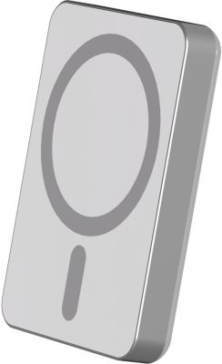 Batterie externe FORCE POWER 5000mAh MagSafe 15W argent Batterie externe FORCE POWER 5000mAh MagSafe 15W argent