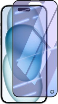 Protège écran FORCE GLASS pour iPhone 15 Plus en Verre 2.5D Anti L
