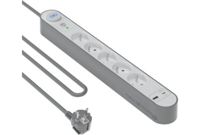 Parafoudre FORCE POWER Lite 5 prises + USB A+C 800J 1.5m EU