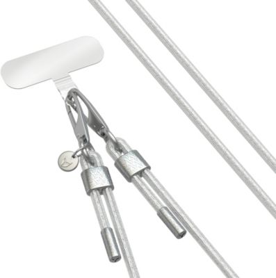 Bandoulière Force Case Cordon Paillette Argenté