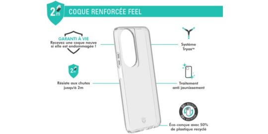 Coque FORCE CASE Honor 90 smart Transparente