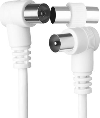 Câble Coaxial FORCE POWER Coaxial 9.52mm Mâle / Femelle Coudé 2m