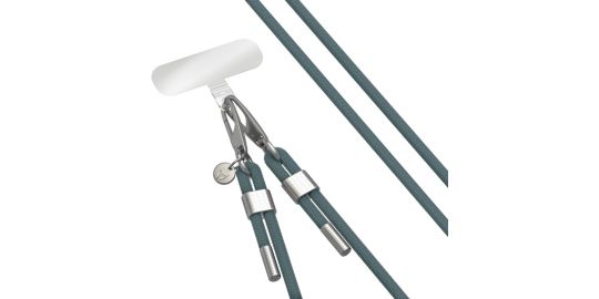 Bandoulière FORCE CASE Cordon Verte détails silver
