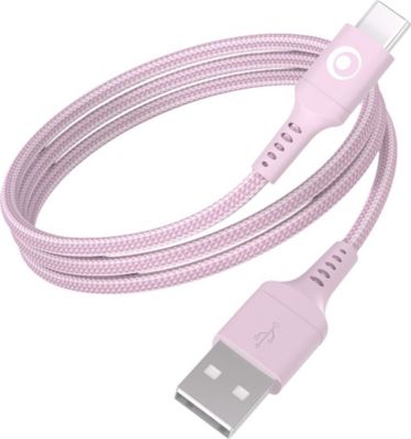 Câble USB BIGBEN CONNECTED USB-A / USB-C 15W 3A en Nylon Tissé 1.2m