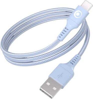 Câble USB BIGBEN CONNECTED USB-A / USB-C 15W 3A en Nylon Tissé 1.2m