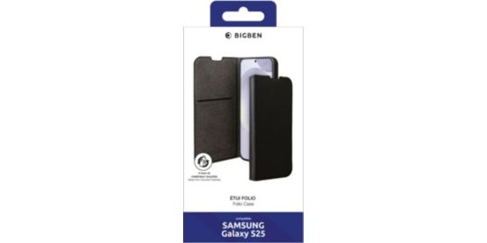 Etui BIGBEN CONNECTED Samsung S25 folio Noir