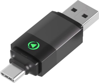 Adaptateur USB A/USB C FORCE PLAY 2-en-1 sans fil USB-A/USB-C vers CarPlay