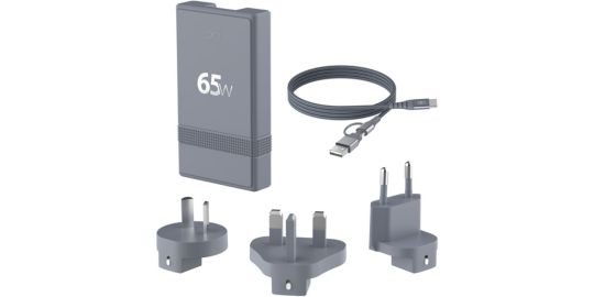 Chargeur + câble FORCE POWER de voyage 65W de voyage GaN USB-A + C