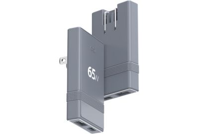 Chargeur + câble FORCE POWER de voyage 65W de voyage GaN USB-A + C