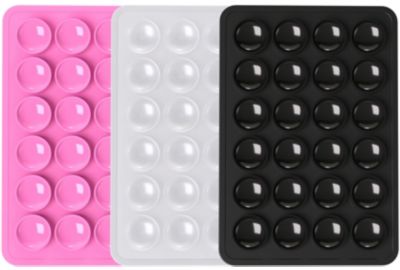 Support smartphone BBC x3 double-face ventousé noir/rose/gris