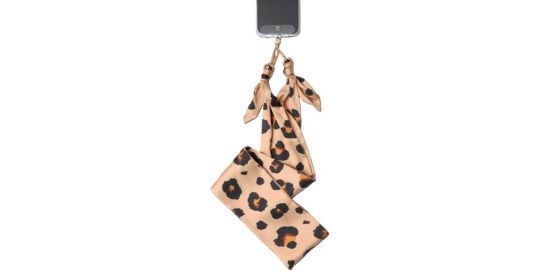 Bandoulière FORCE CASE Bandoulière foulard Léopard beige