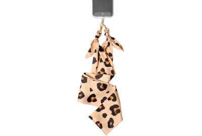 Bandoulière FORCE CASE Bandoulière foulard Léopard beige