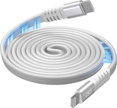 FORCE POWER Magnétique USB-C vers Lightning 3A 1.2m