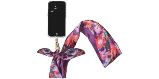 Bandoulière FORCE CASE foulard Flower rouge