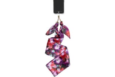 Bandoulière FORCE CASE foulard Flower rouge