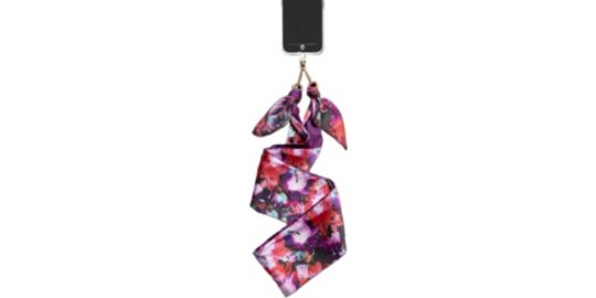 Bandoulière FORCE CASE foulard Flower rouge