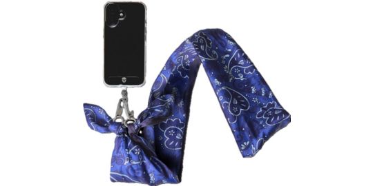 Bandoulière FORCE CASE foulard Bandana bleu