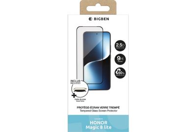 Protège écran BIGBEN Honor Magic 8 Lite verre trempé