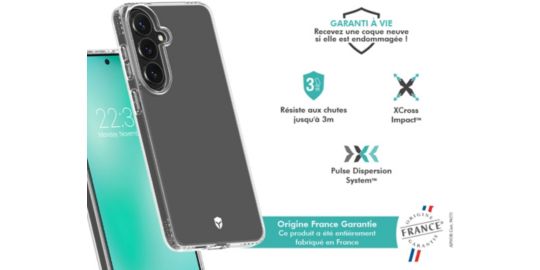 Coque FORCE CASE Pulse S26+ OFG transparent
