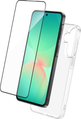 Coque BIGBEN CONNECTED A57 coque transparente +verre trempé GRS