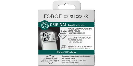 Protège objectif FORCE GLASS iPhone 18 Pro Max camera Original