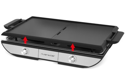 Plancha électrique RIVIERA ET BAR QPL700 grill combiné