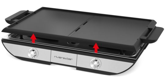 Plancha électrique RIVIERA ET BAR QPL700 grill combiné