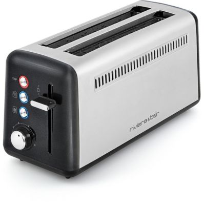Le + : Grille-pain RIVIERA ET BAR QGP349 2 FENTES EXTRA-LONGUES NOIR NACRE