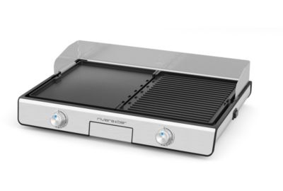 Plancha électrique RIVIERA ET BAR QPL530 réversible à poser, 45.5x28.5 cm