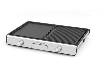 Plancha électrique RIVIERA ET BAR QPL530 réversible à poser, 45.5x28.5 cm