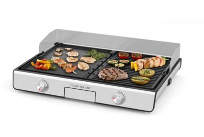 Plancha électrique RIVIERA ET BAR QPL530 réversible à poser, 45.5x28.5 cm