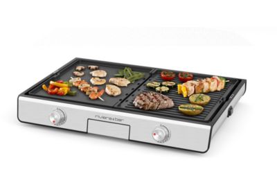 Plancha électrique RIVIERA ET BAR QPL530 réversible à poser, 45.5x28.5 cm