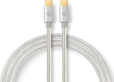 Câble USB C KOMELEC 2.0 type C  100W  nylon tressé