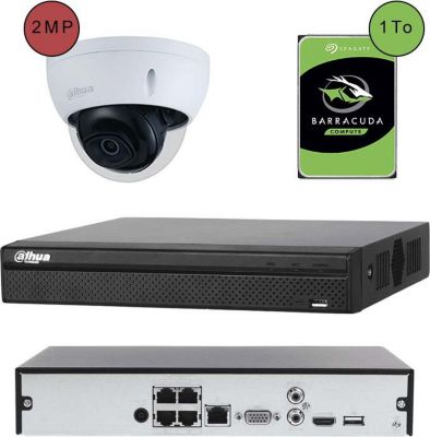 Caméra de sécurité PLANETE DOMOTIQUE Kit vidéosurveillance IP caméra dôme 2MP