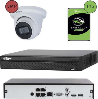 Caméra de sécurité PLANET Kit vidéosurveillance IP caméra dôme 5MP