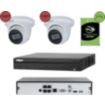 Caméra de sécurité CONECTICPLUS IP POE 2 caméras dôme 5MP  30 jours